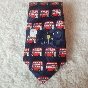 Crest of London Double Decker Bus Tie